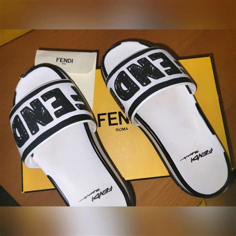 fendi joshua vides slides|Fendi Joshua Vides Leather Sport Slide (Men) .